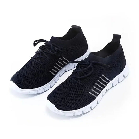 Velnira | Women Lace Up Sneakers with Breathable Design and Cushioned Sole