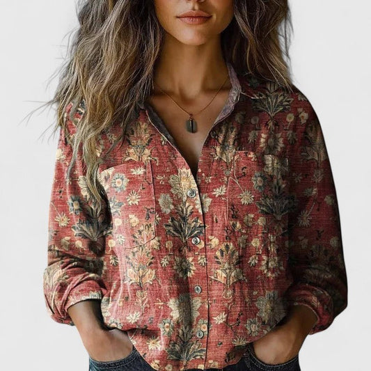 Stella | Sophisticated Blouse with Floral Print Design