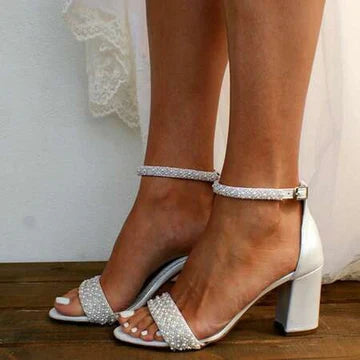 Arabella | Elegant Wedding Sandals with Ankle Strap