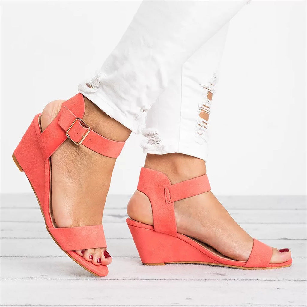 Soraya | Women’s Wedge Sandals with Ankle Strap