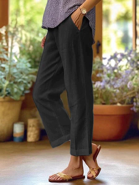 Kalina | Women’s Soft Fabric Straight-Leg Pants | Comfortable