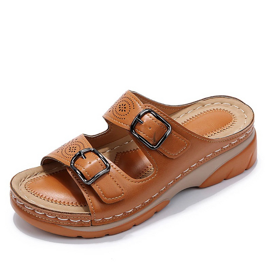 Isolde | Women’s Cushioned Slide-On Sandals with Adjustable Straps | Comfort