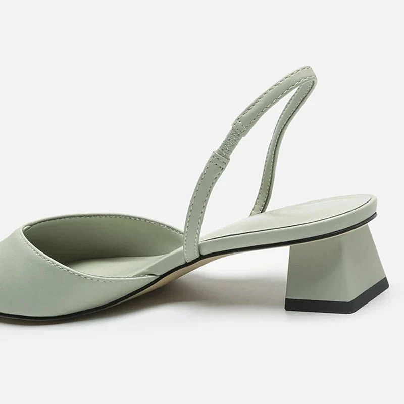 Velmira | Women Slingback Sandals with Pointed Toe and Low Heel