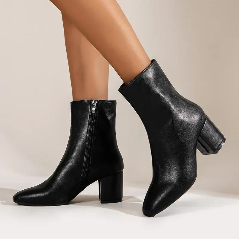 Sofia | Women's Elegant Comfortable Ankle Boots with Heel