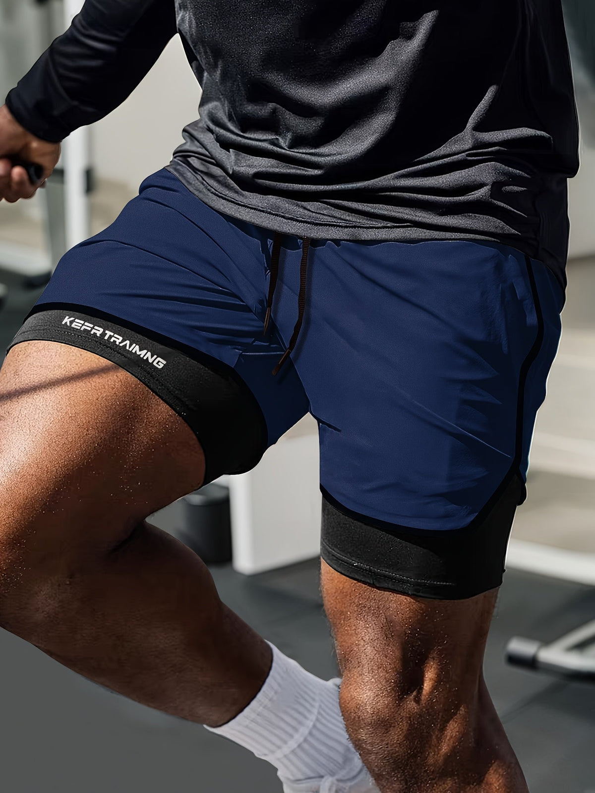 Eric | Men's Athletic Shorts with Compression Layer