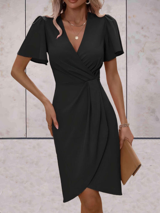 Vivienne | Women’s elegant wrap dress with V neck fit