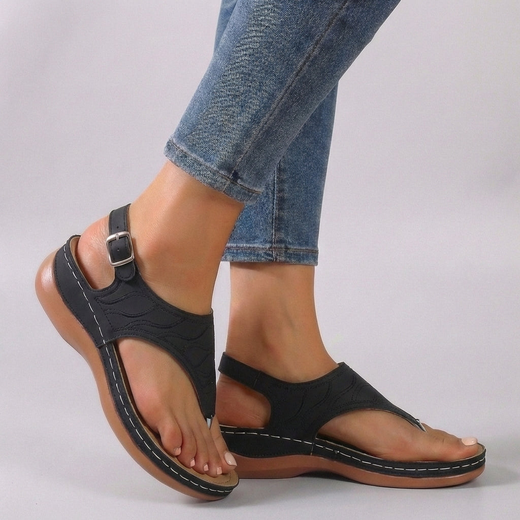 Josephine | Women’s comfort wedge sandals with ankle strap
