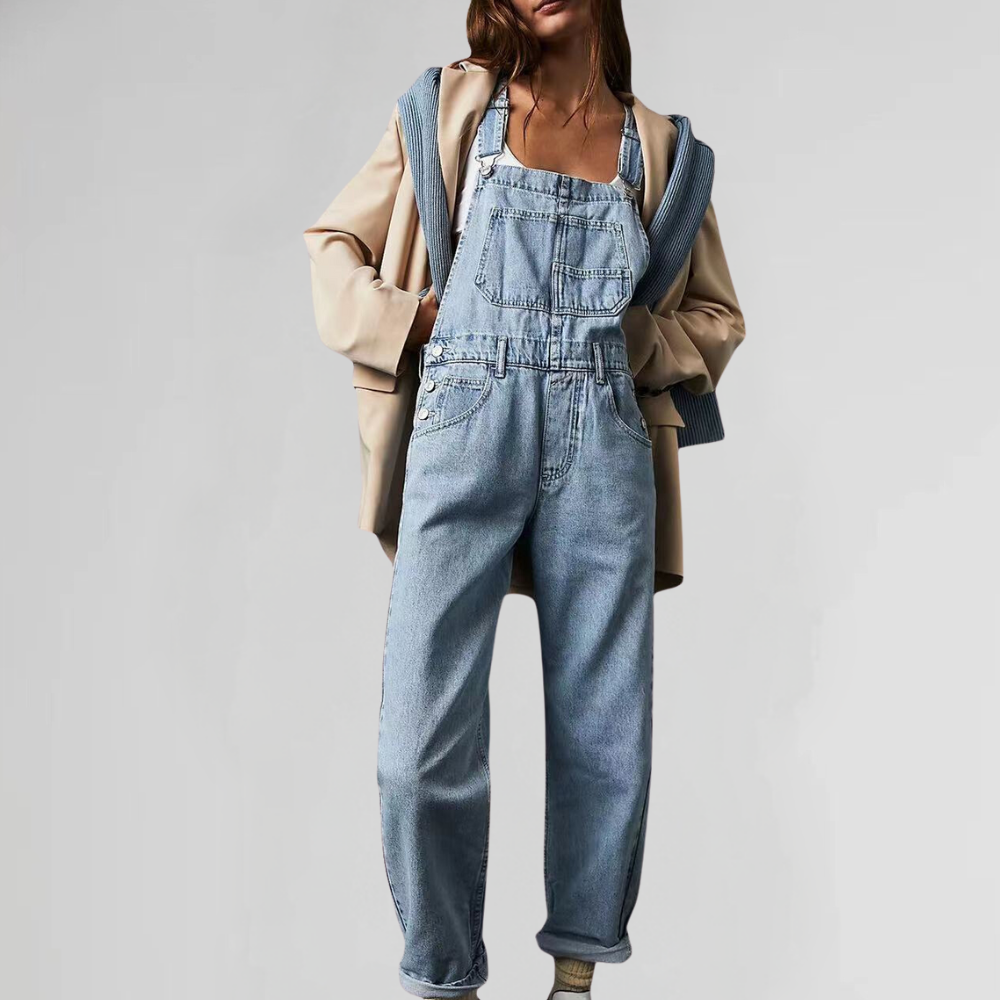 Ursula | Women’s Adjustable Strap Relaxed-Fit Jumpsuit | Chic