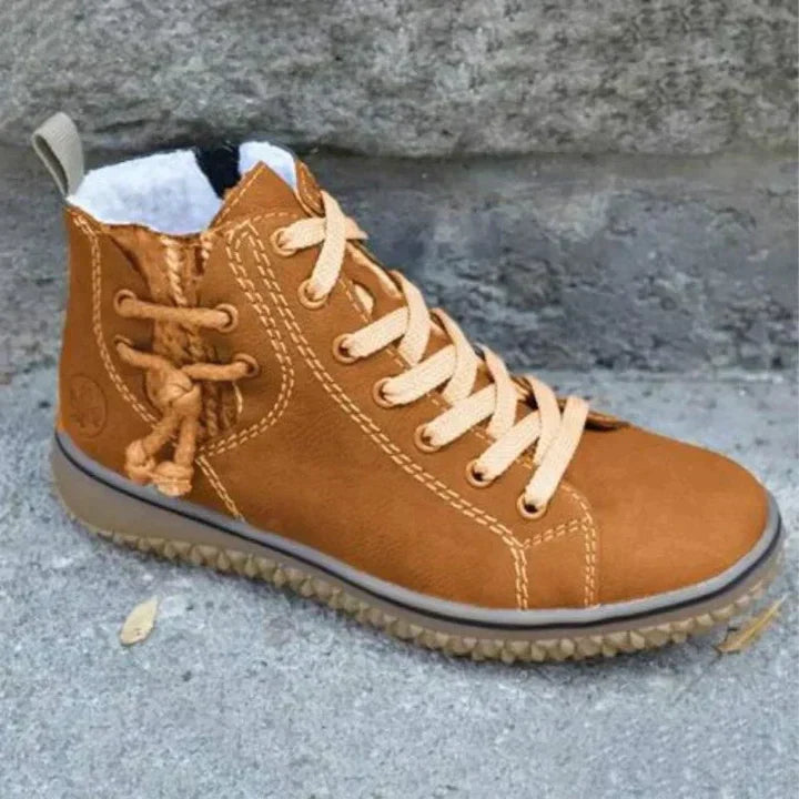 Anna | Elegant Leather Boots with Vintage Look