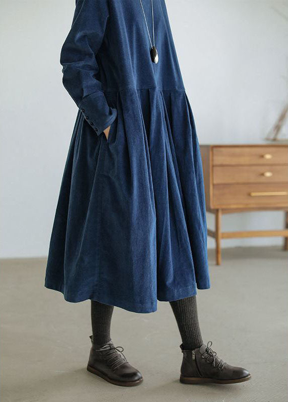 Zerra | Velvet midi dress with long sleeves