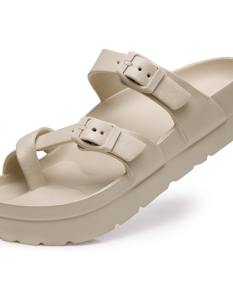 Rosalie | Women’s comfort platform sandals with buckle straps
