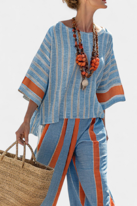 Julianna | Bold Striped Two Piece Set