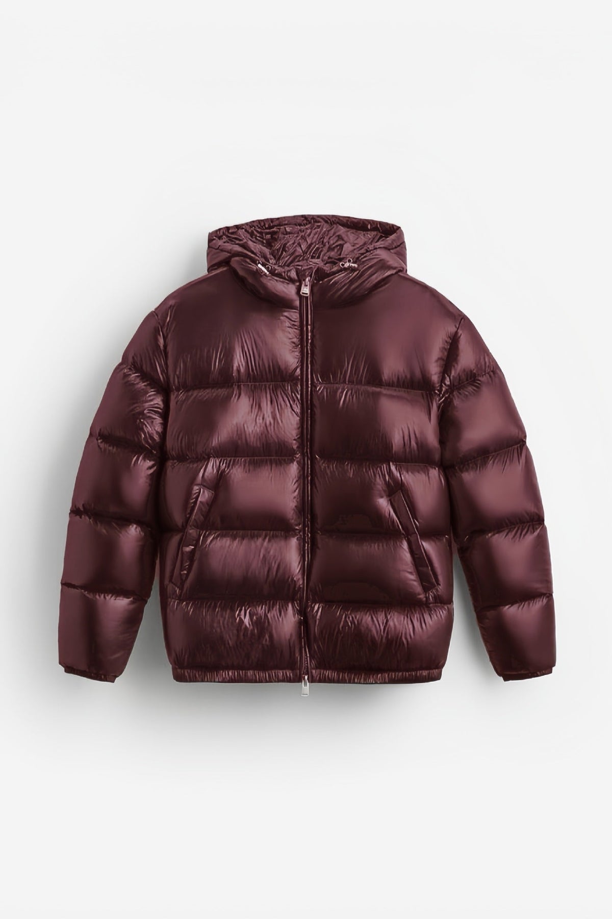 Daniel | Men's Glossy Quilted Jacket with Adjustable Hood