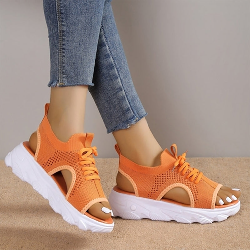 Alethea | Women’s Sporty Lace-Up Sandals with Adjustable Straps | Trendy