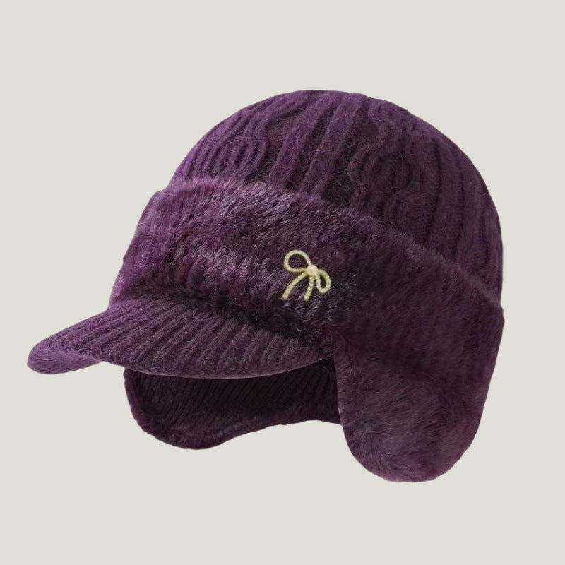 Eric | Warm Winter Knit Trapper Hat with Visor and Ear Flaps