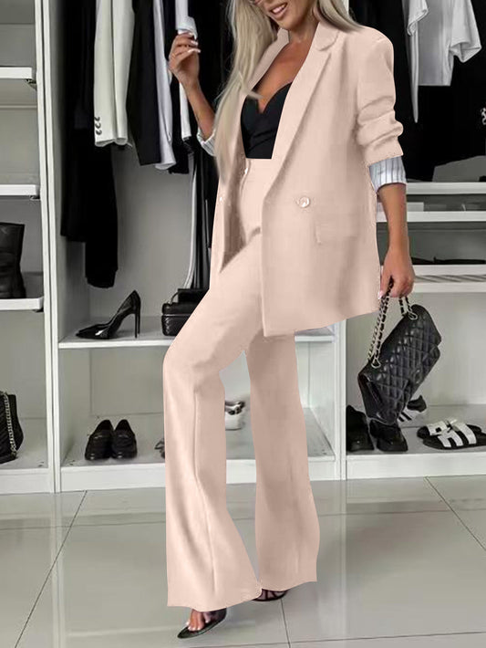 Berkley | Women Oversized Blazer With Wide-Leg Pants Set | Relaxed