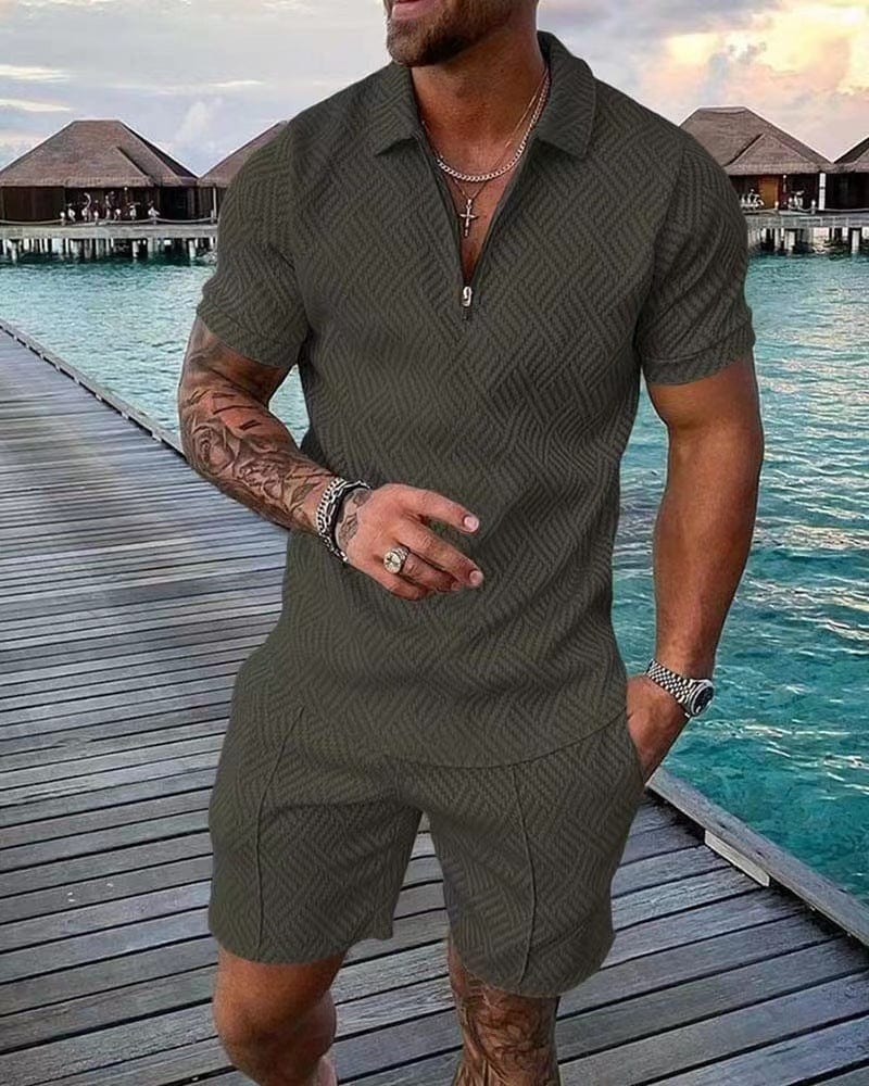 Peregrin | Men’s Short-Sleeve Shirt and Matching Shorts Set | Casual