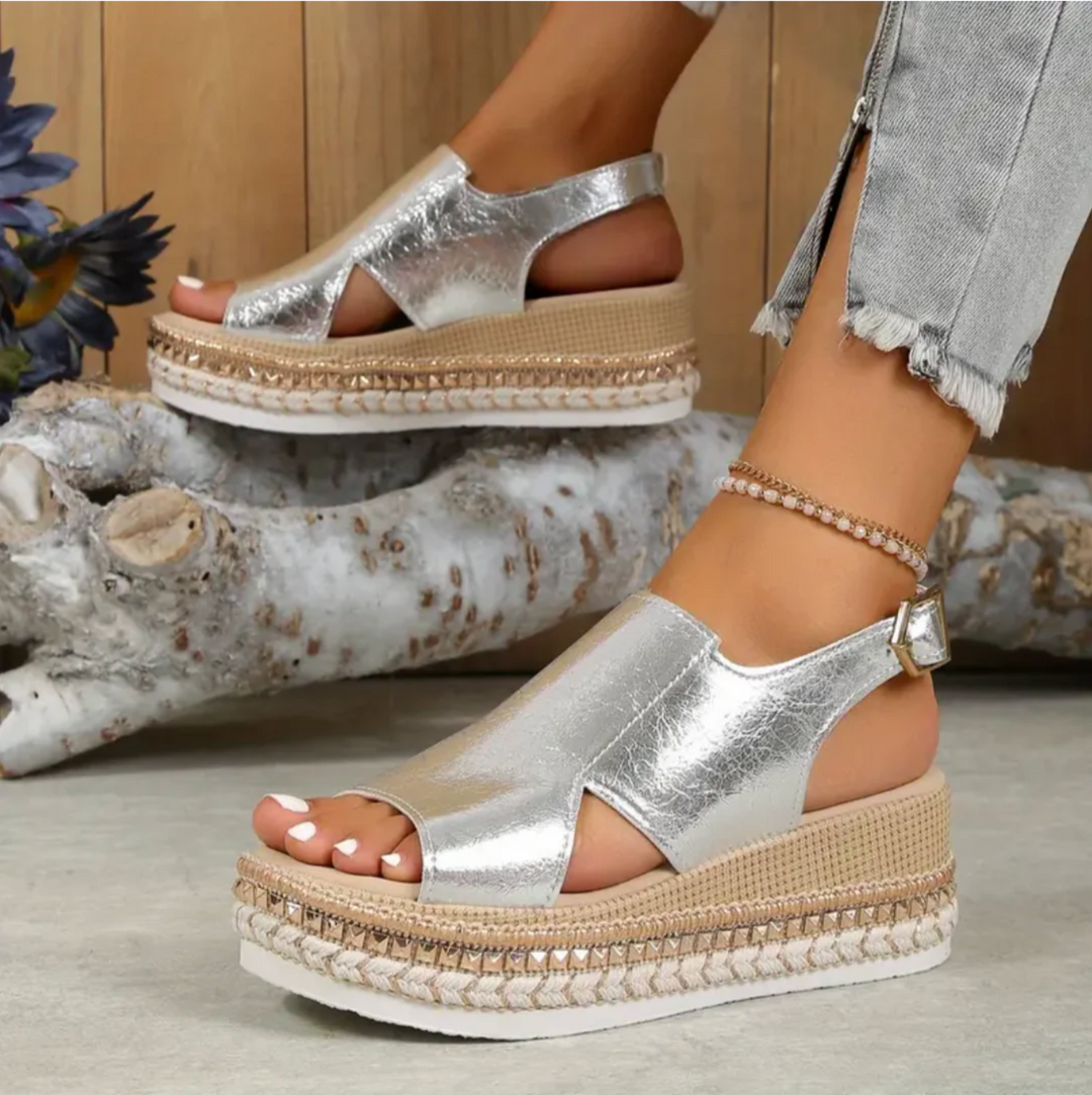 Violette | Women’s Orthopedic Platform Sandals with Slingback Strap | Support