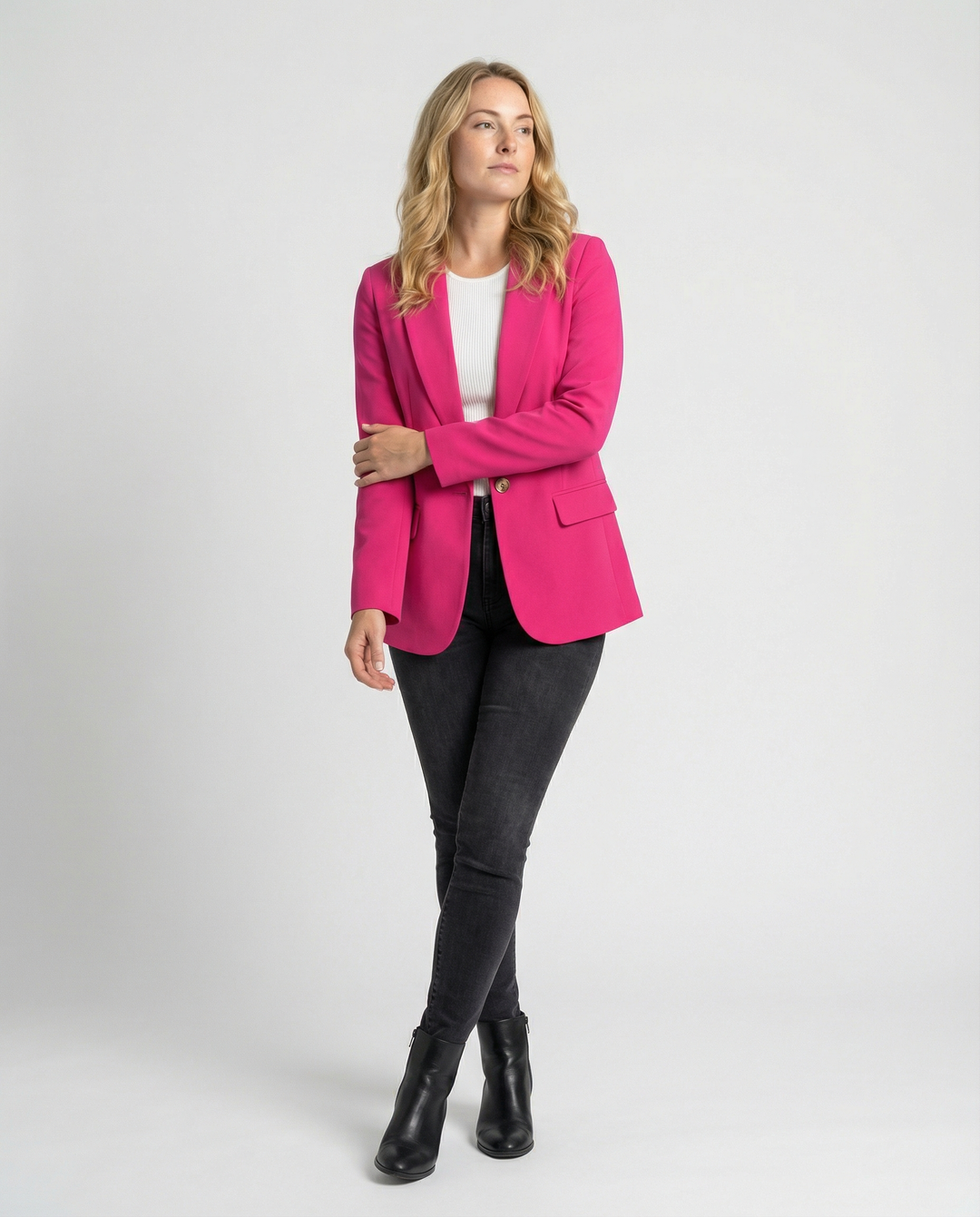 Bristol | Women’s Tailored One-Button Blazer | Sleek