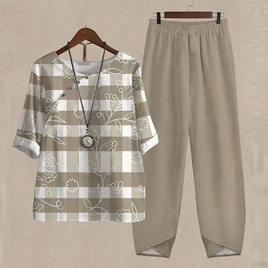 Corinne | Women’s Soft Knit Lounge Set with Butterfly Appliqué | Charming