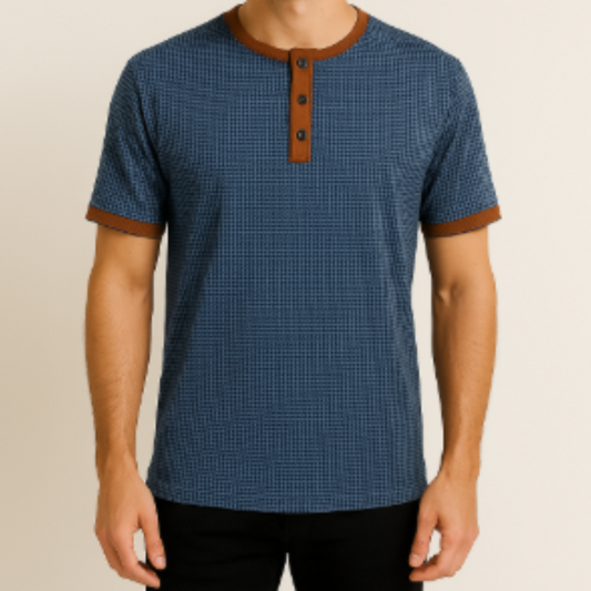Falcon | Short-sleeve Henley shirt | Slim fit
