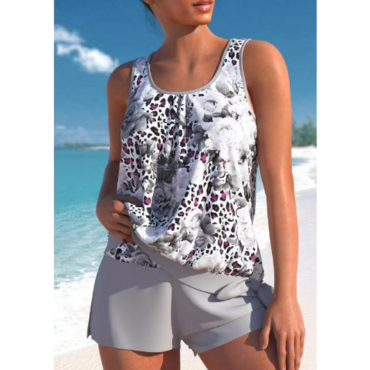 Arielle | Women’s Floral Tank Top and Shorts Set | Summer