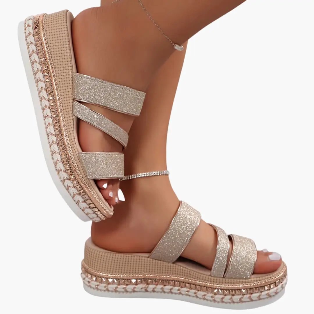 Rebecca | Women’s Open Upper Sandals With Contoured Sole