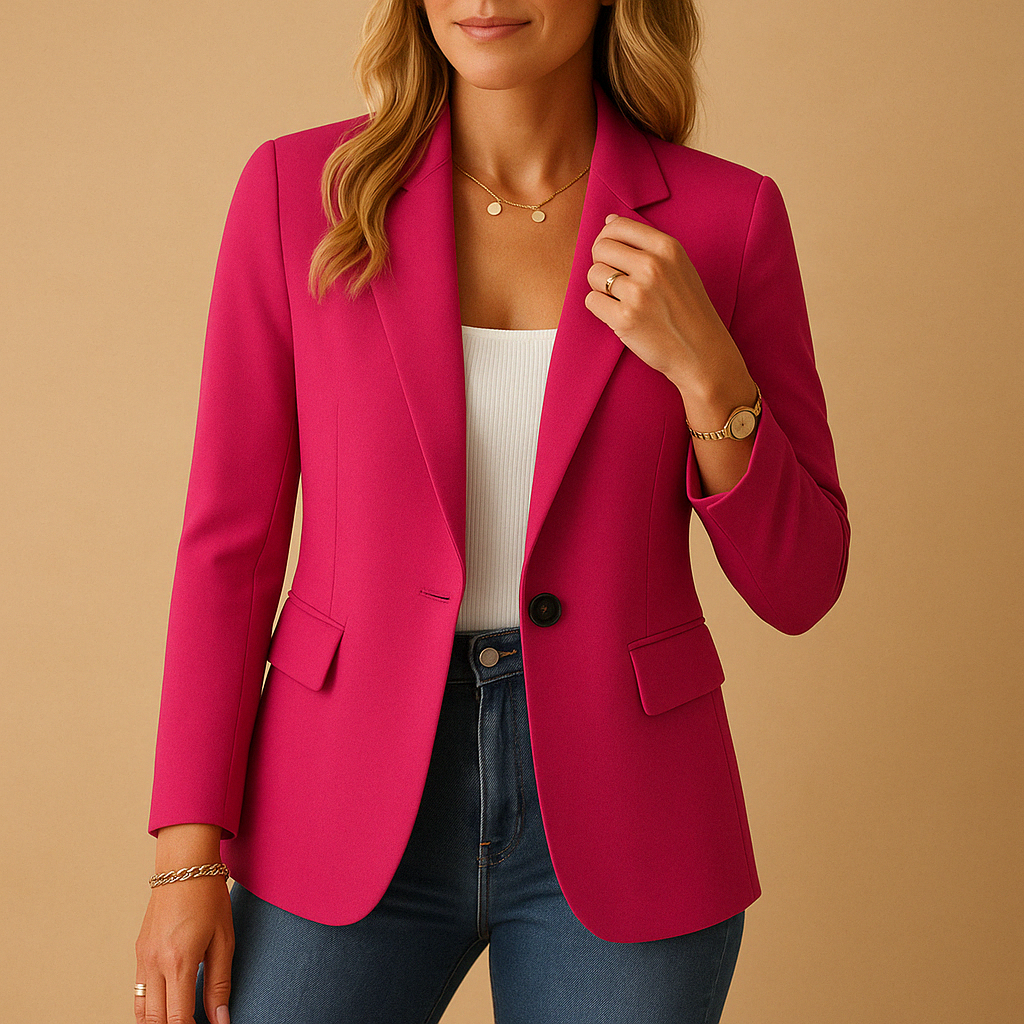 Lark | Women’s Structured Long-Sleeve Blouse | Single-Button