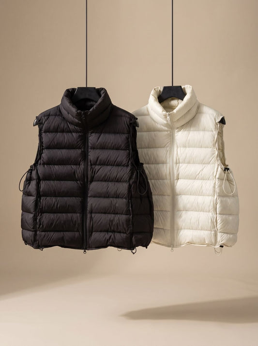 Christabel | Women's Quilted Vest with Two-Way Zip and Stand-Up Collar