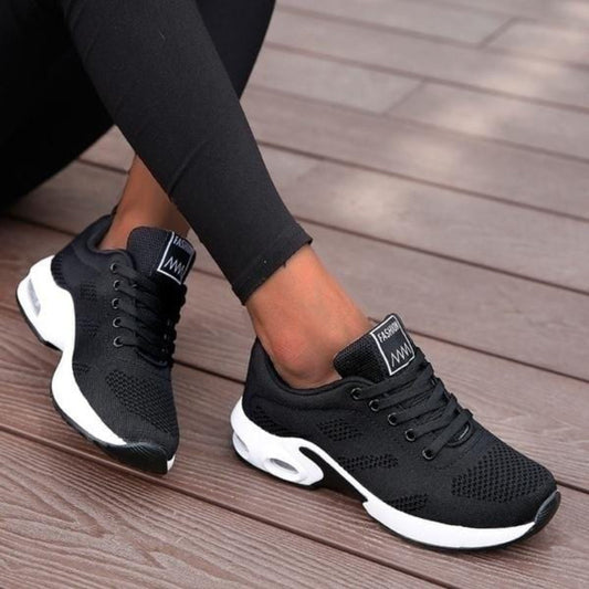Landry | Women’s Lightweight Knit Sneakers with Air Unit Sole | Casual
