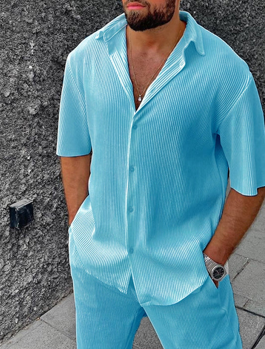 Kestrel | Men’s Modern Summer Shirt and Trouser Set | Casual