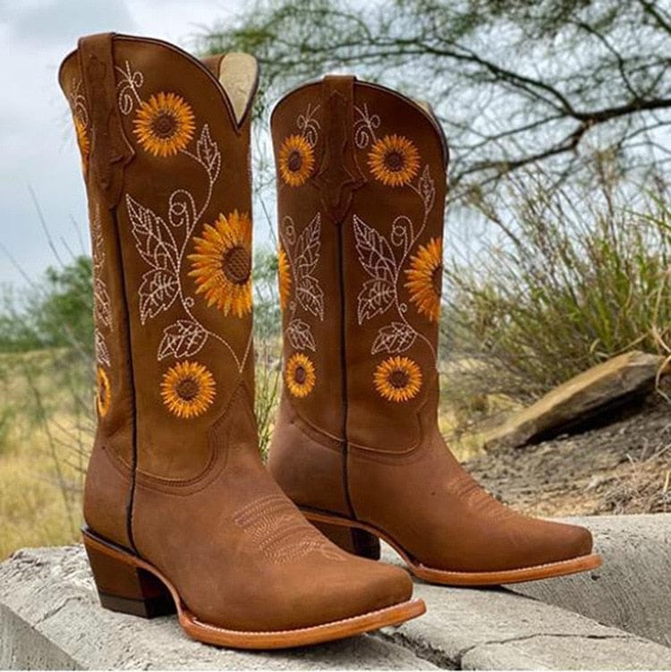 Betty | Women's Western Cowboy Boots with Wide Calf