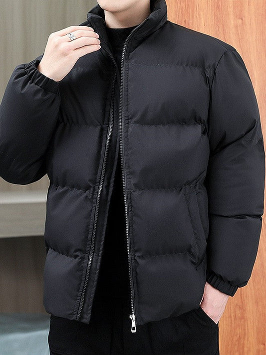 Benjamin | Men's Padded Winter Jacket with Stand Collar