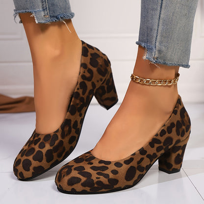 Vera | Comfortable Closed Toe Block Heel Pumps