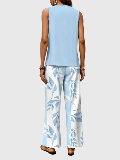 Isadora | Layered Top & Breezy Pants Set