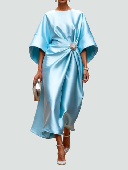 Brynn | Women’s Elegant Midi Dress with Draped Silhouette | Elegant