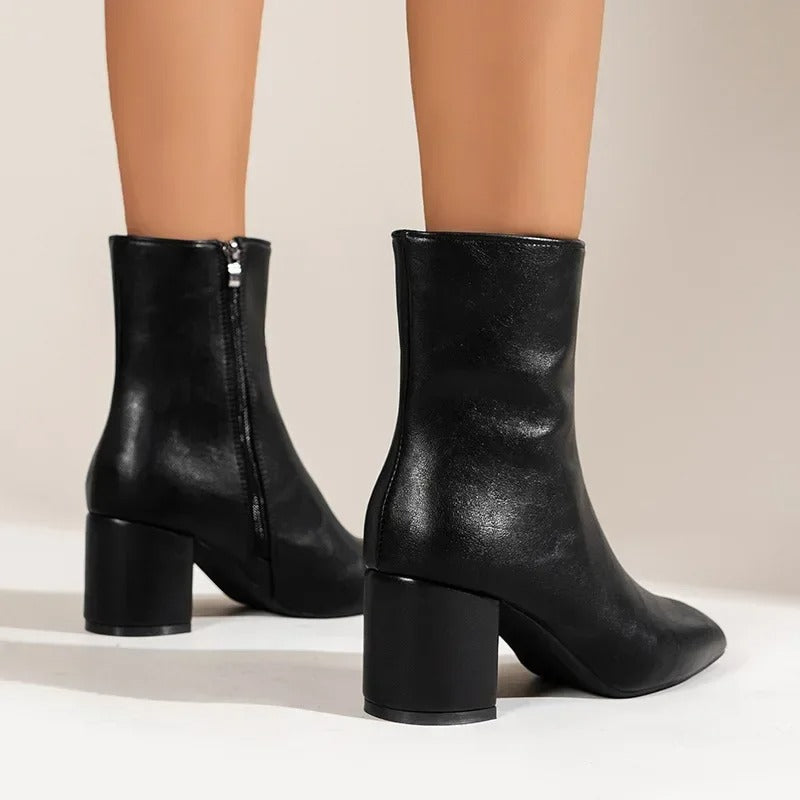 Sofia | Women's Elegant Comfortable Ankle Boots with Heel