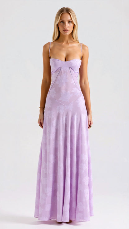 Grace | Women's slip maxi dress with spaghetti straps for weddings