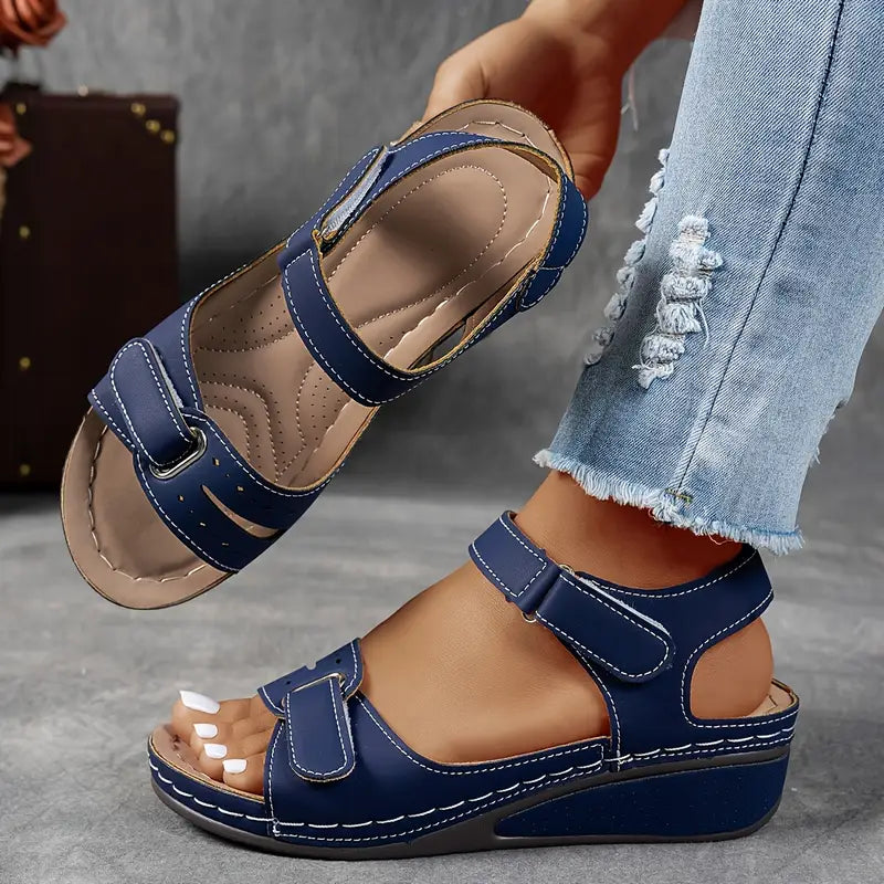 Madison | Orthopedic Wedge Sandals with Adjustable Strap