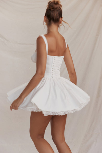 Fenna | Women’s Lace-Trim Mini Dress | Chic