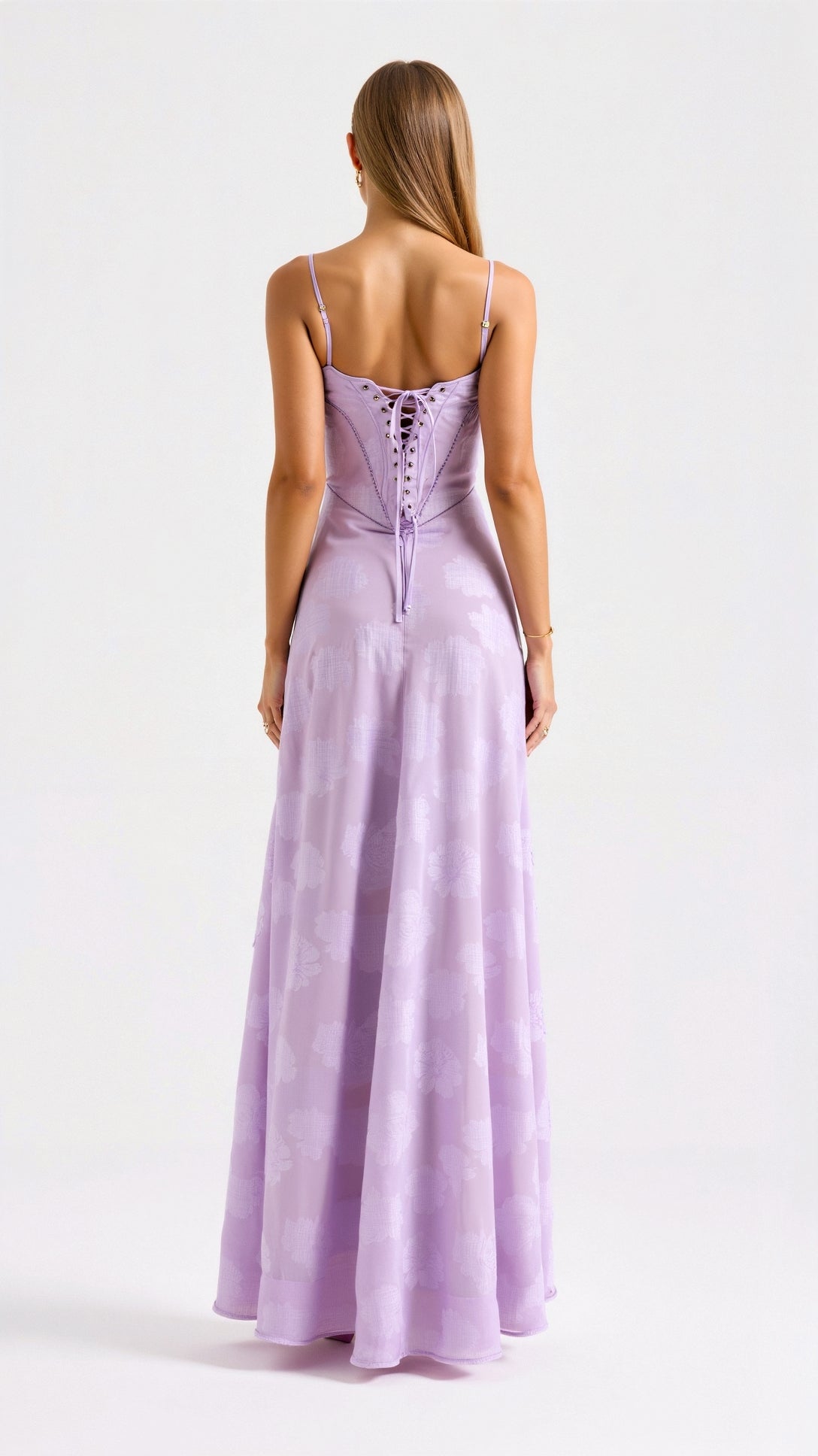 Grace | Women's slip maxi dress with spaghetti straps for weddings