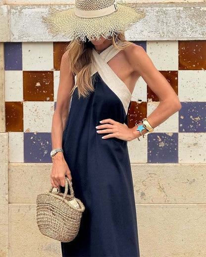 Willow | Halter Maxi Dress Sleeveless Flowy Summer Style