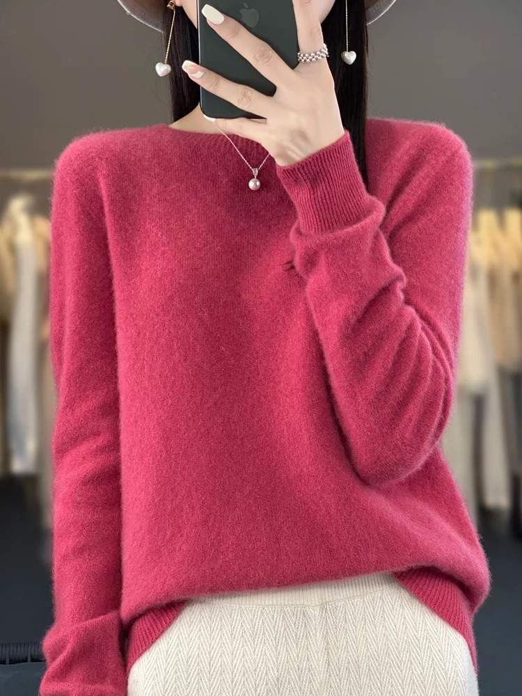 Carolyn | Women's Soft Elegant Knit Pullover with Round Neck