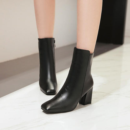 Abigail | High-Heeled Ankle Boots with Block Heel