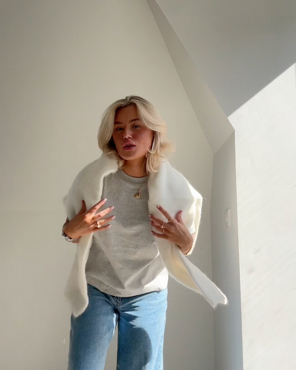 Chloe | Mohair Blend Pullover with Crew Neck