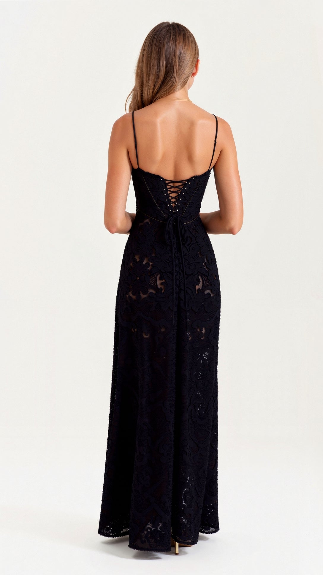 Grace | Women's slip maxi dress with spaghetti straps for weddings