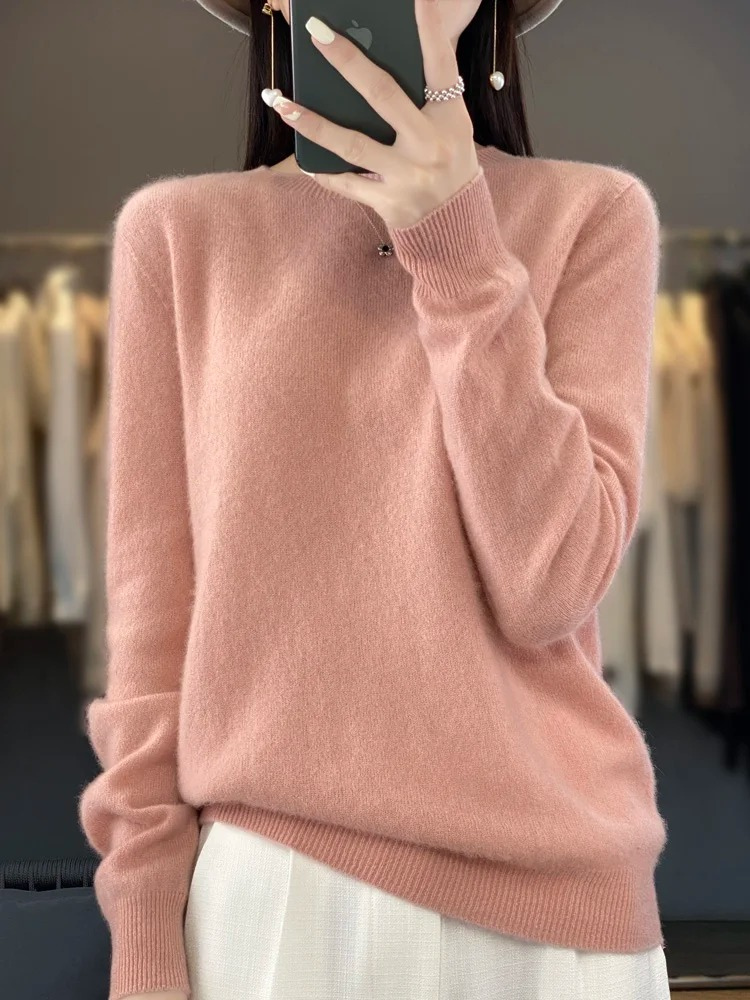 Carolyn | Women's Soft Elegant Knit Pullover with Round Neck