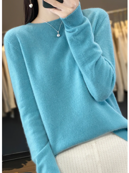 Carolyn | Women's Soft Elegant Knit Pullover with Round Neck