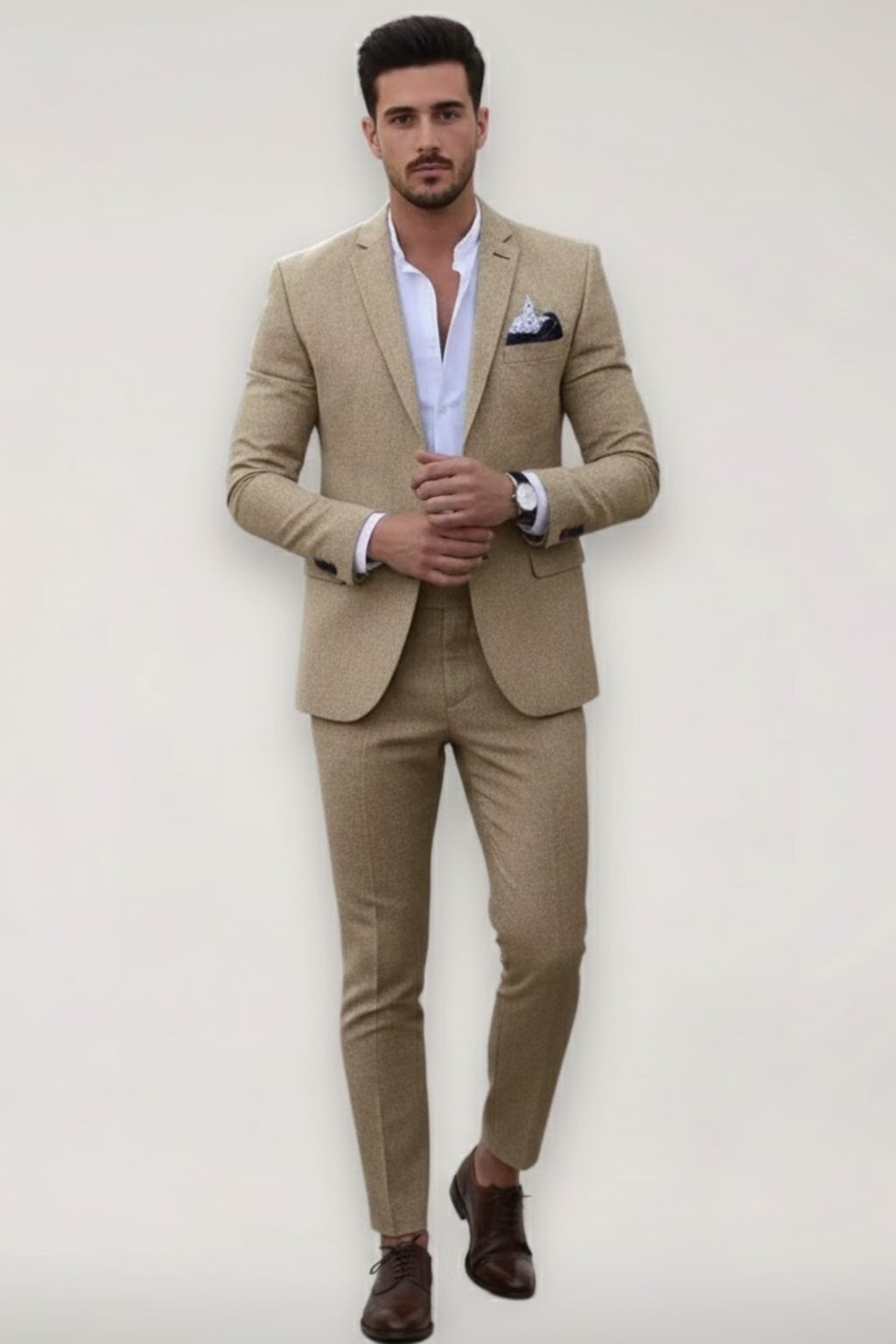 Benjamin | Men’s Slim Fit Suit with Single-Button Jacket