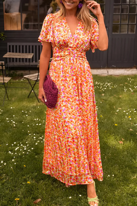 Sarah | Women’s floral maxi dress with flowing summer fit